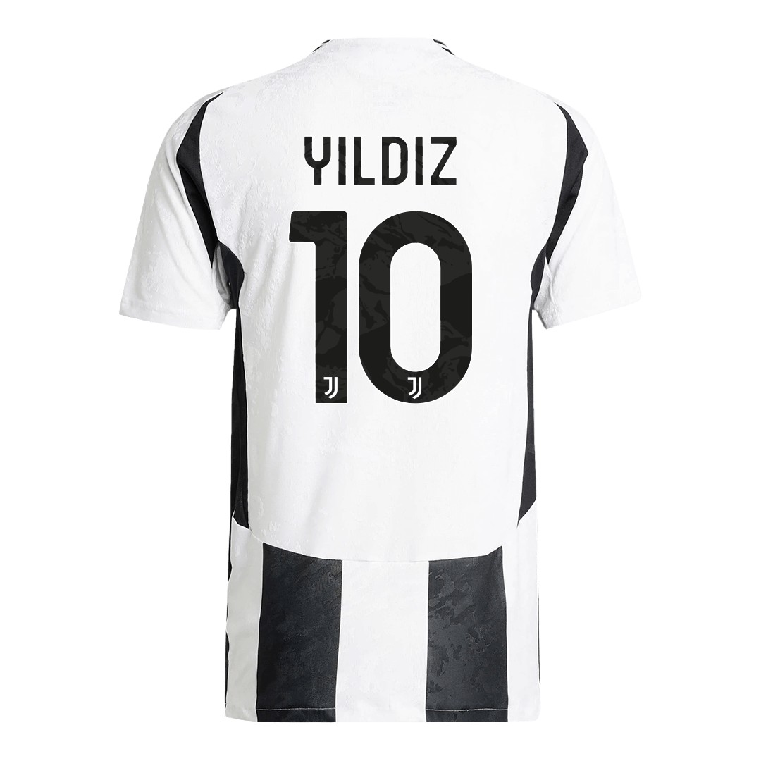 Authentic YILDIZ #10 Juventus Home Soccer Jersey 2024/25 - Save The Children Sponsor