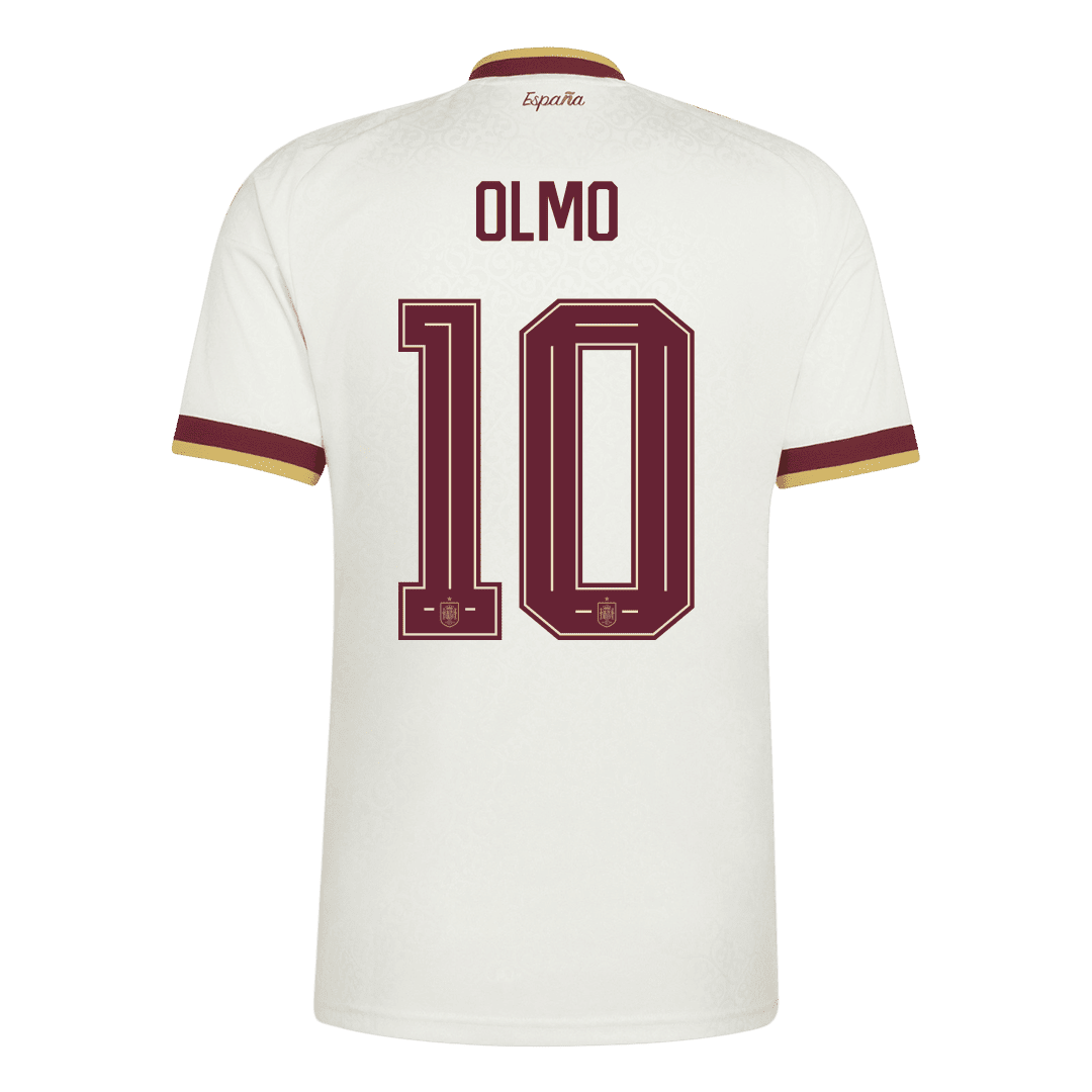 OLMO #10 Spain Champion Edition Away Soccer Jersey World Cup 2026 White
