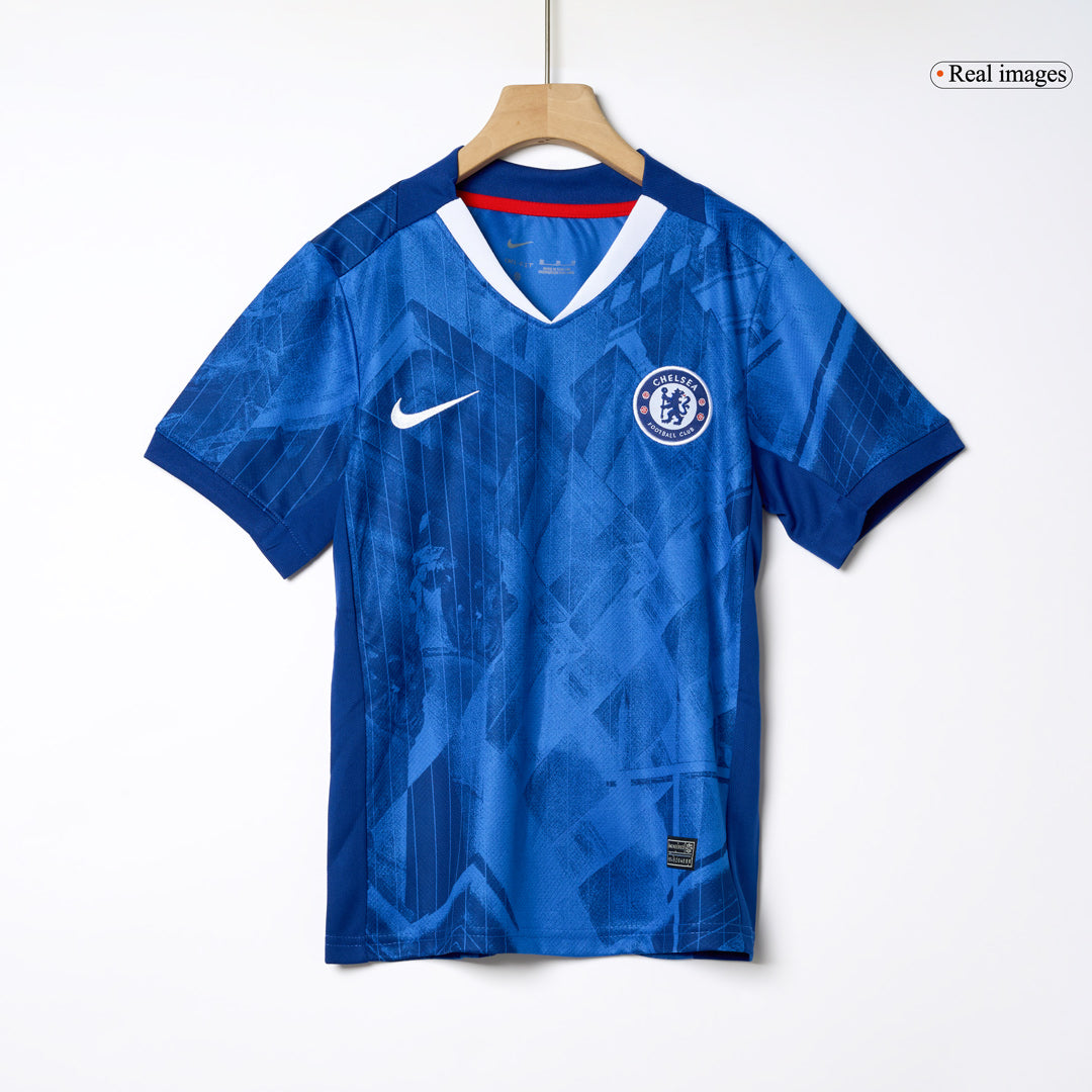 Kid's Chelsea Home Soccer Jersey Kit(Jersey+Shorts+Socks) 2025/26 Blue