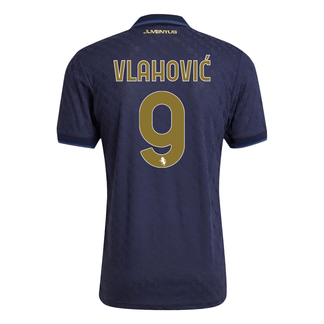 Authentic VLAHOVIĆ #9 Juventus Third Away Soccer Jersey 2024/25 - Save The Children Sponsor
