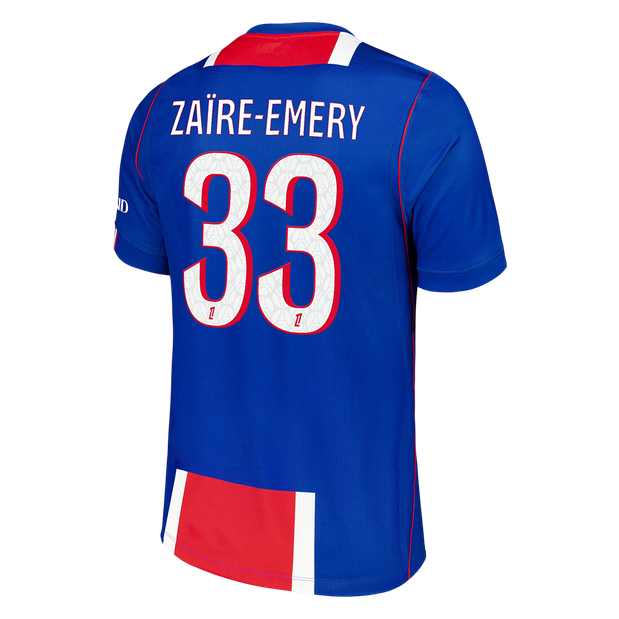 ZAÏRE-EMERY #33 Men Fan Version PSG Home Football Jersey 2026/27 Old Royal - image 3