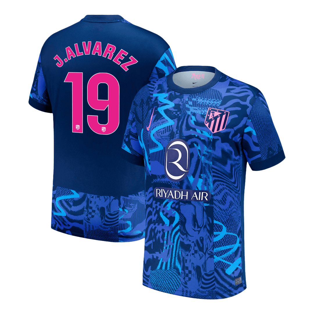 J.ALVAREZ #19 Atletico Madrid Third Away Soccer Jersey 2024/25
