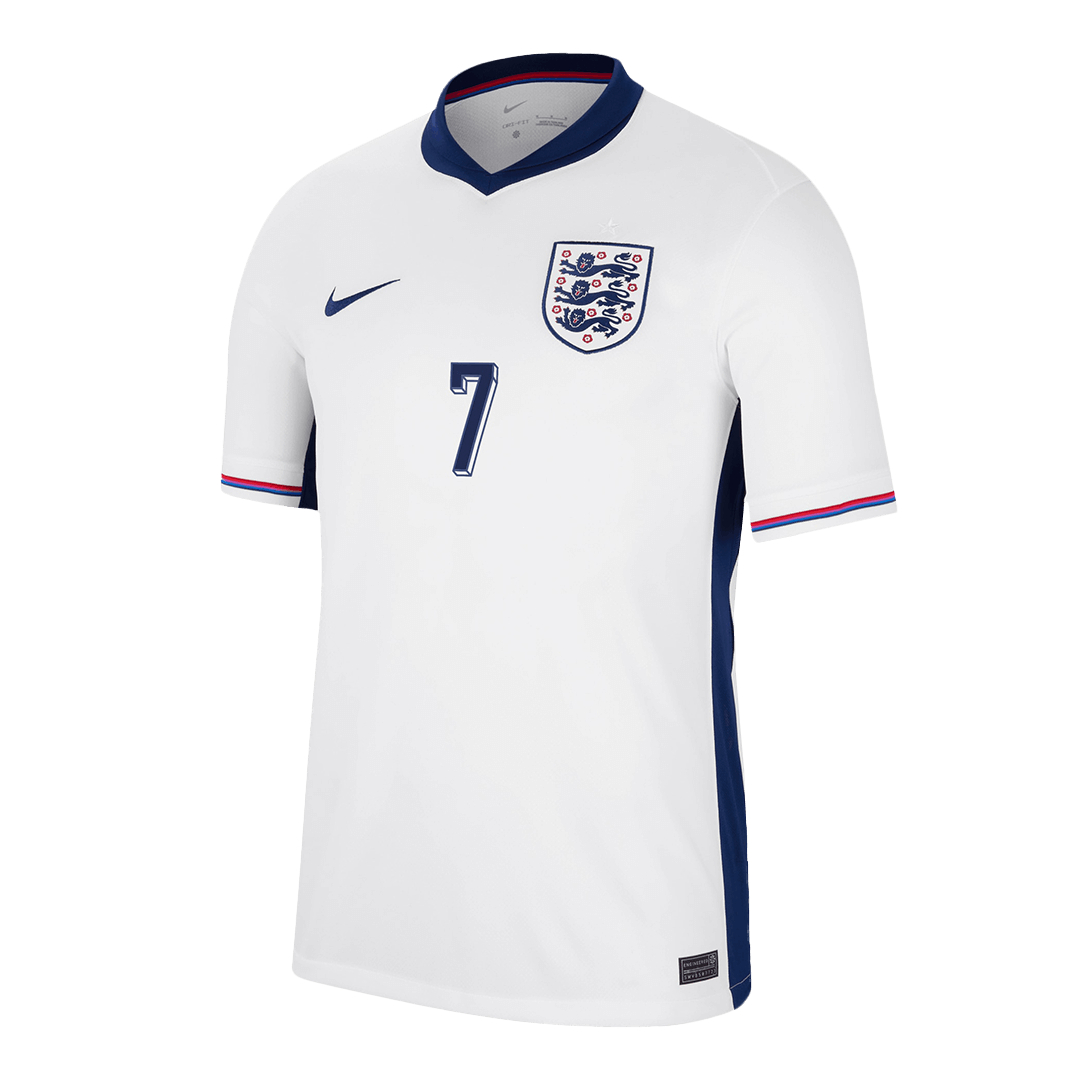 SAKA #7 England Home Soccer Jersey Euro 2024