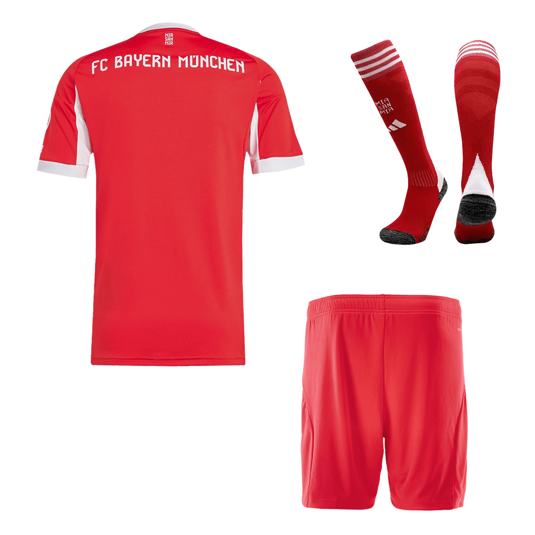 Bayern Munich Home Soccer Jersey Kit(Jersey+Shorts+Socks) 2025/26 Red
