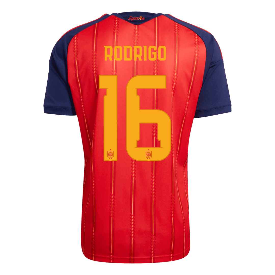 Authentic RODRIGO #16 Spain Home Soccer Jersey 2026
