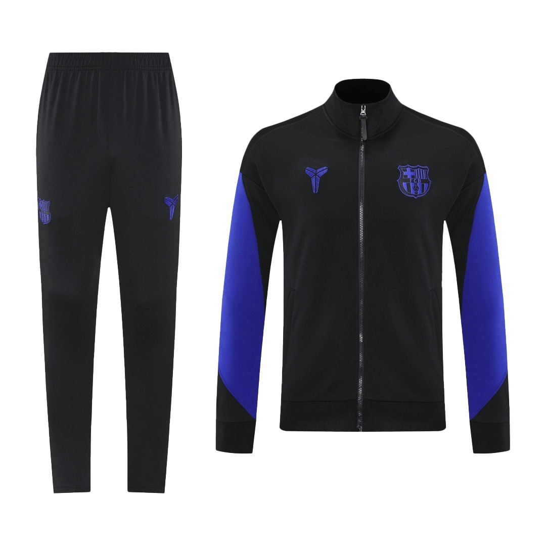25/26 Barcelona Training Jacket Kit(Jacket+Pants) Black&Purple