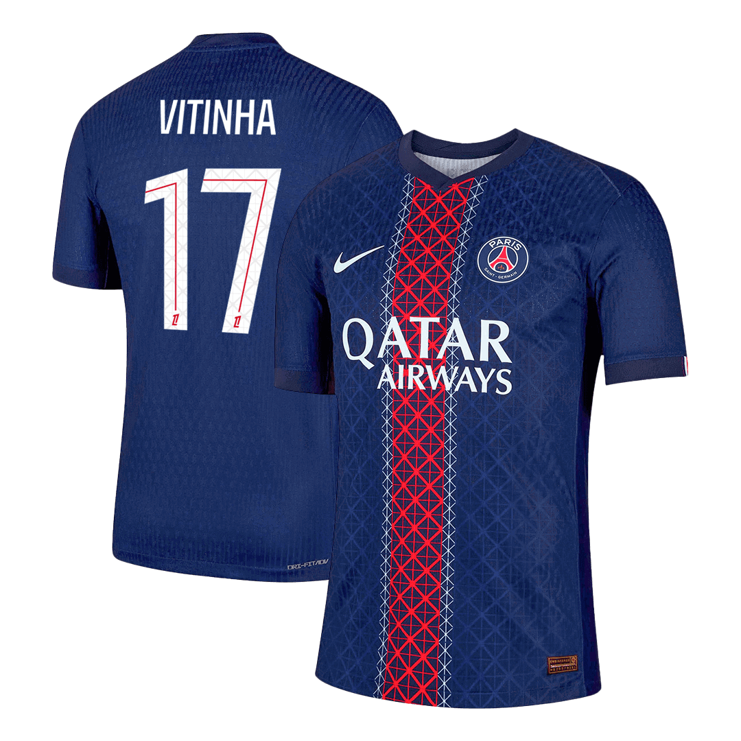 Authentic VITINHA #17 PSG Home Soccer Jersey 2025/26