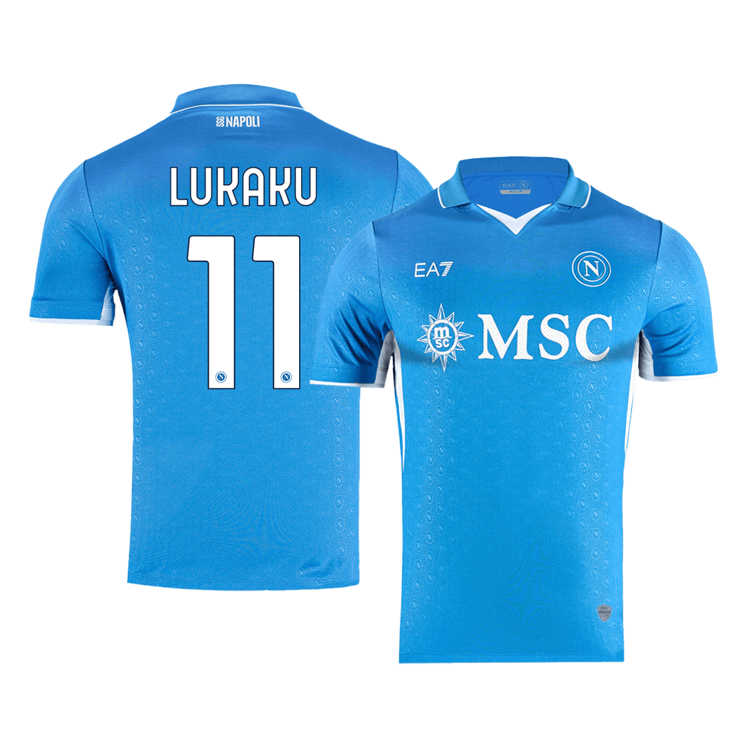 Authentic LUKAKU #11 Napoli Home Soccer Jersey 2024/25