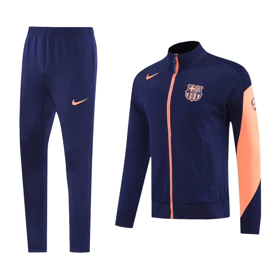 25/26 Barcelona Training Jacket Kit(Jacket+Pants) Navy&Orange