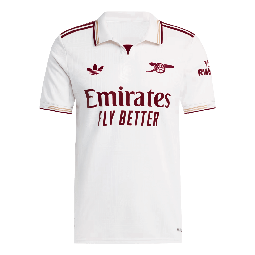 Authentic Arsenal Third Away Soccer Jersey 2025/26 White