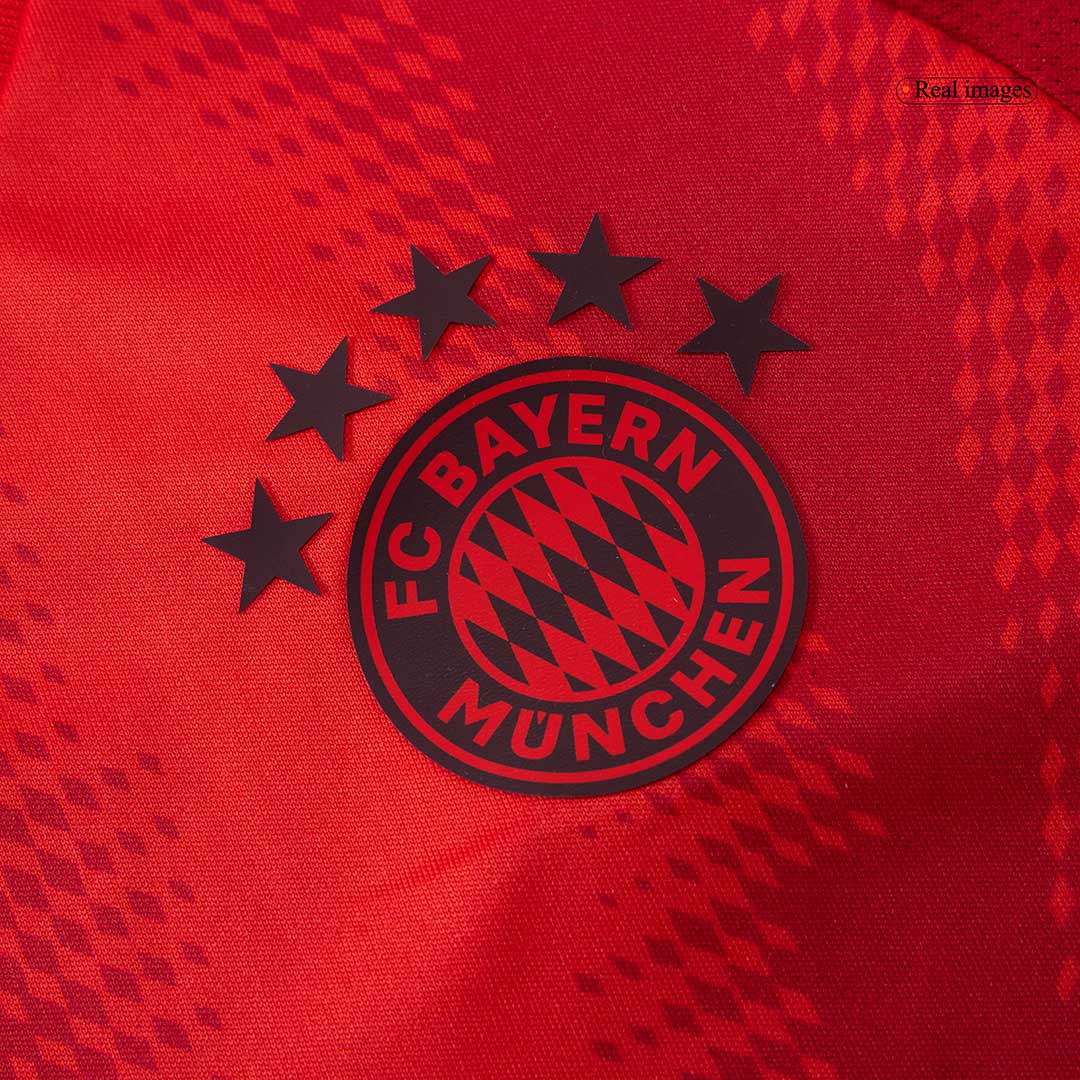 Kid's Bayern Munich Home Soccer Jersey Kit(Jersey+Shorts+Socks) 2024/25 Red