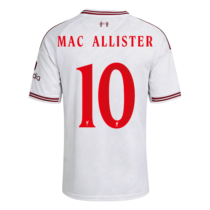 MAC ALLISTER #10 Liverpool Away Soccer Jersey 2026/27 White - UCL