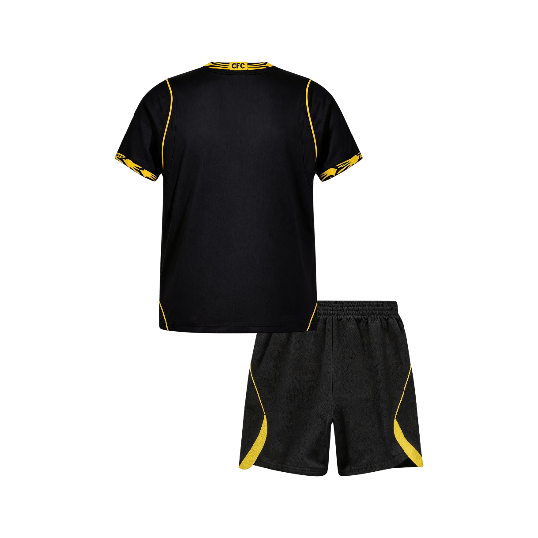 Kids Chelsea Away Soccer Jersey Kit (Jersey+Shorts) 2026/27 Black