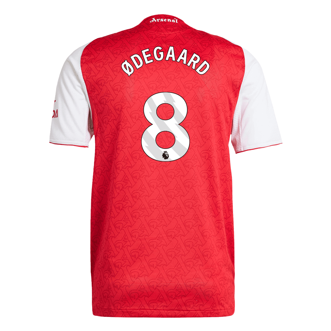 Authentic ØDEGAARD #8 Arsenal Home Soccer Jersey 2025/26 Red
