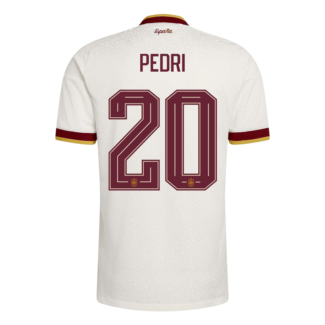 Authentic PEDRI #20 Spain Away Soccer Jersey 2026