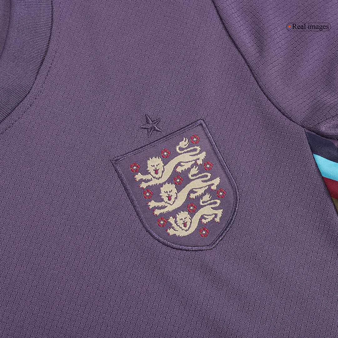 Kid's England Away Soccer Jersey Kit(Jersey+Shorts) Euro 2024