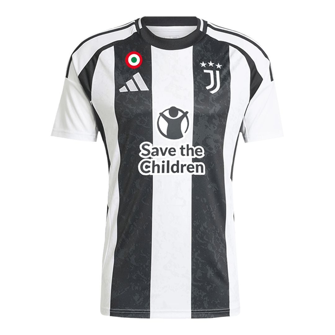 Juventus Home Soccer Jersey 2024/25- Save The Children Sponsor