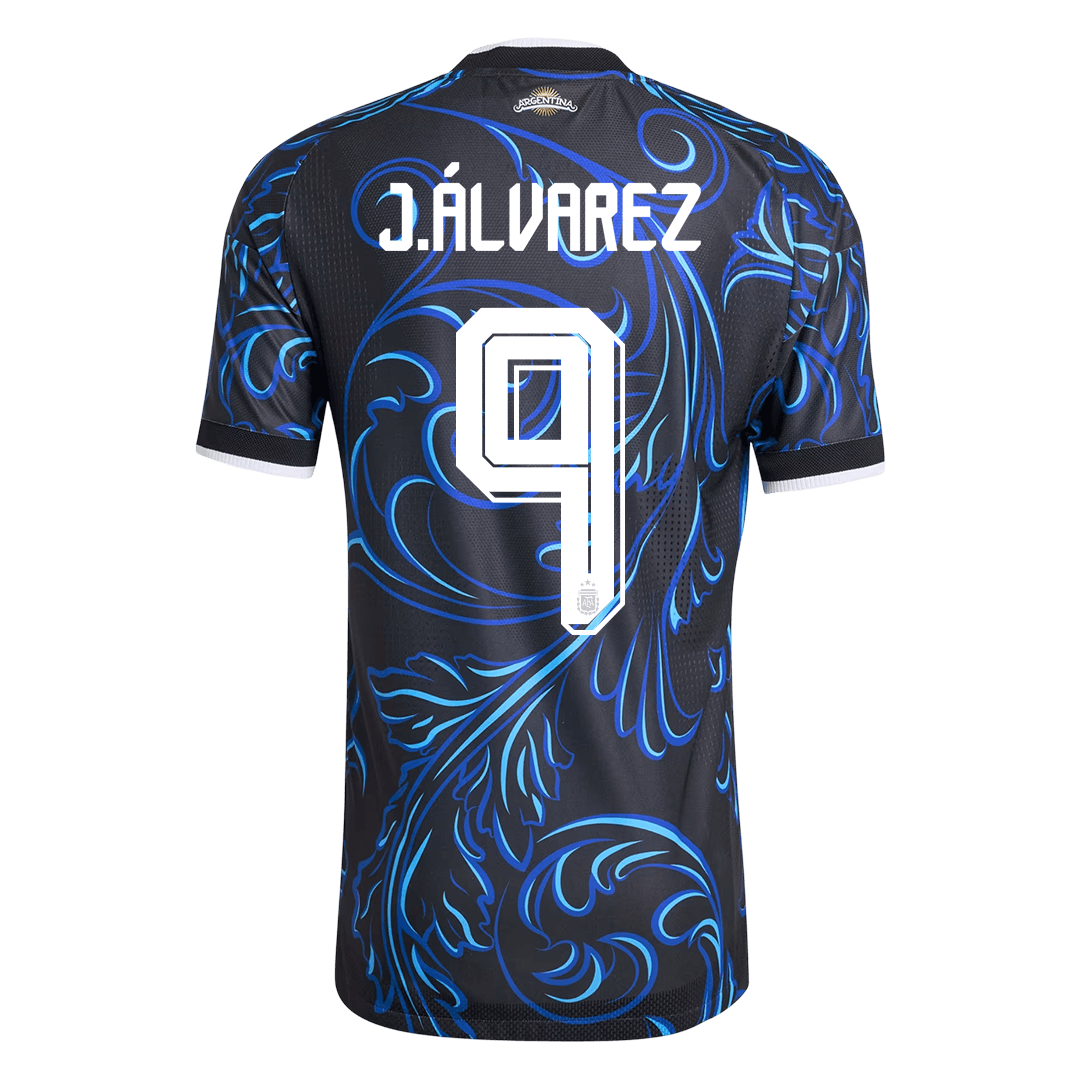 Authentic J. ÁLVAREZ #9 Argentina Away Soccer Jersey 2026