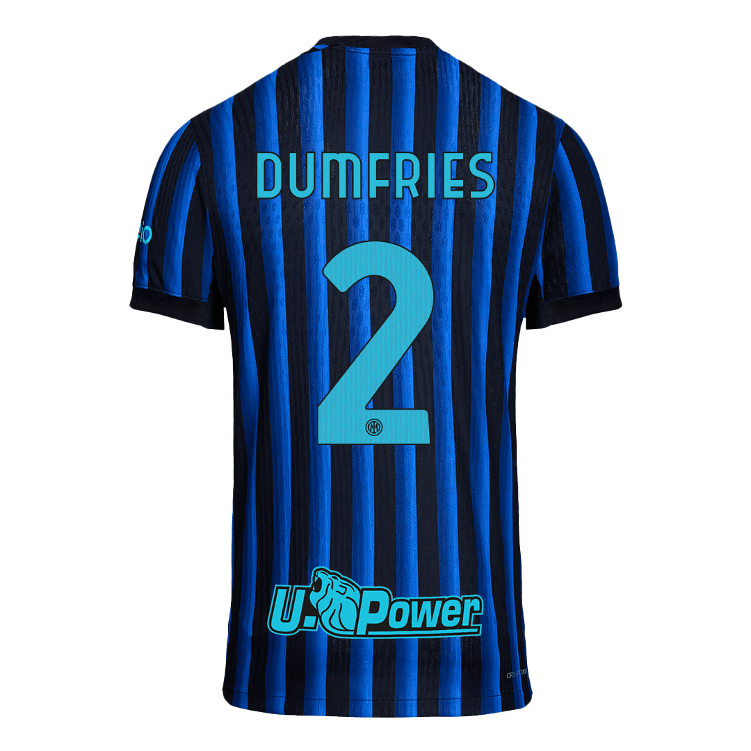 Authentic DUMFRIES #2 Inter Milan Home Soccer Jersey 2025/26