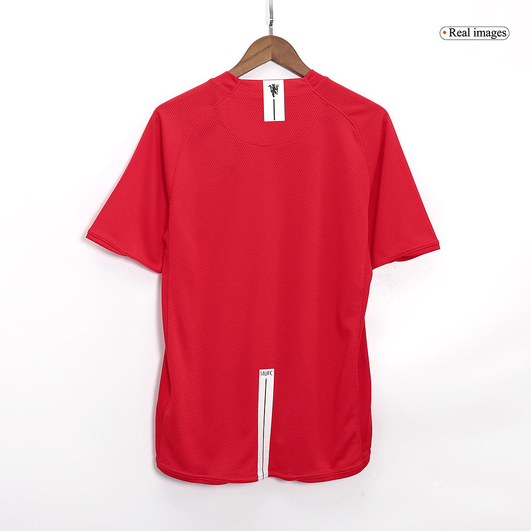 07-08 Manchester United Champion League Home Retro Jersey Shirt