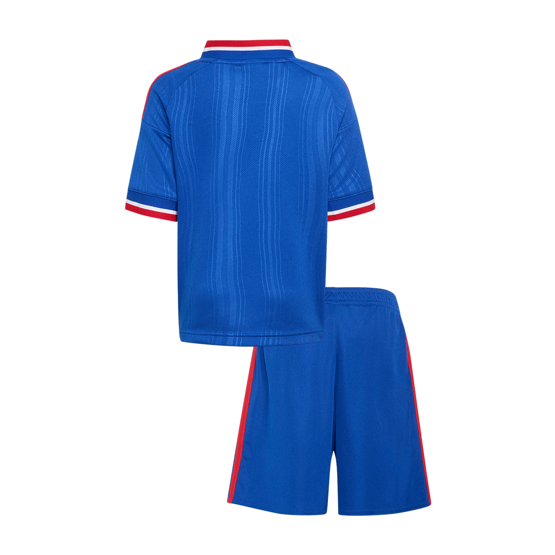 Kids Manchester United Away Soccer Jersey Kit (Jersey+Shorts) 2026/27 Blue
