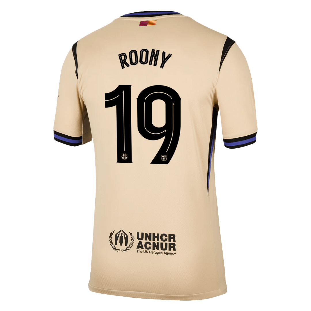 ROONY #19 Barcelona Away Soccer Jersey 2025/26 Yellow - UCL