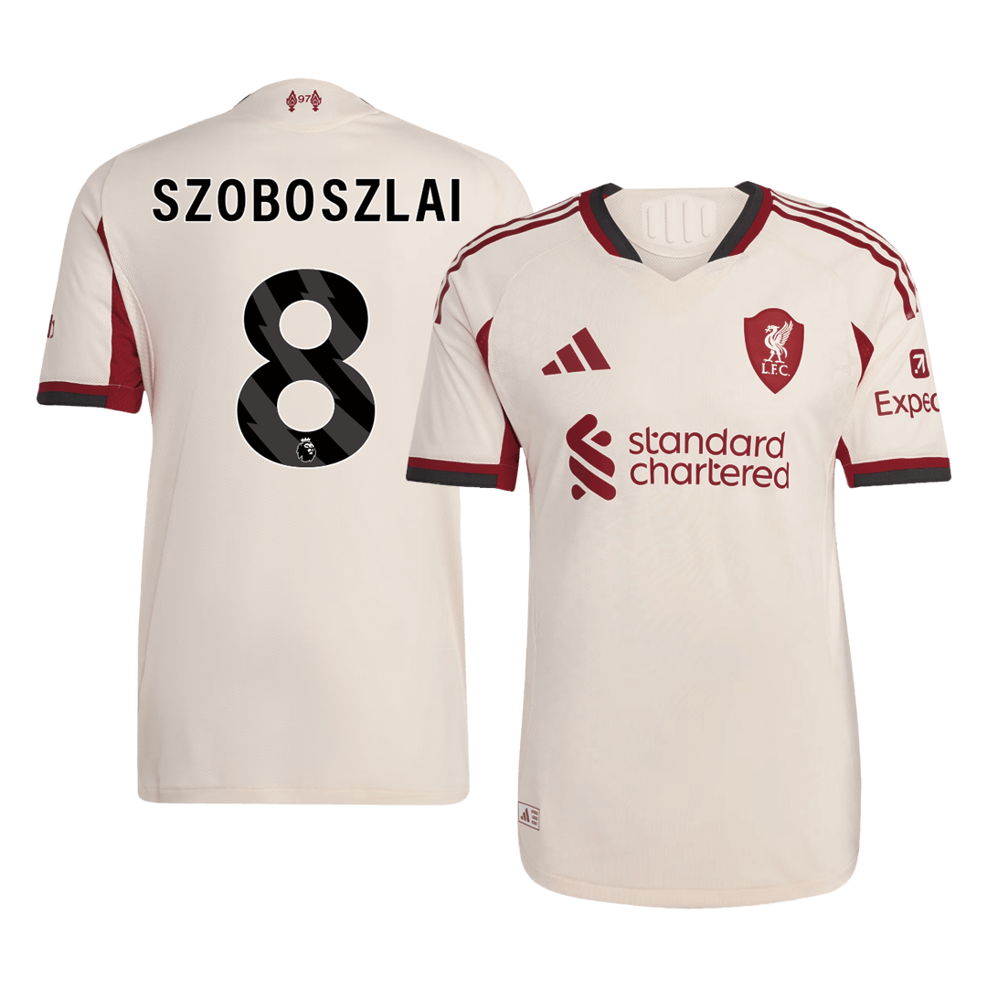Authentic SZOBOSZLAI #8 Liverpool Away Soccer Jersey 2025/26
