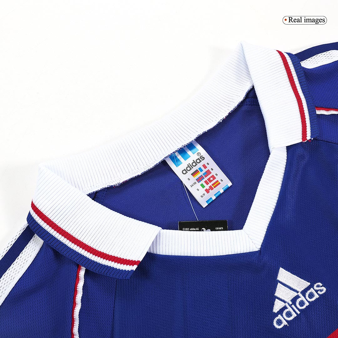 Retro HENRY #12 1998 France Home Soccer Jersey