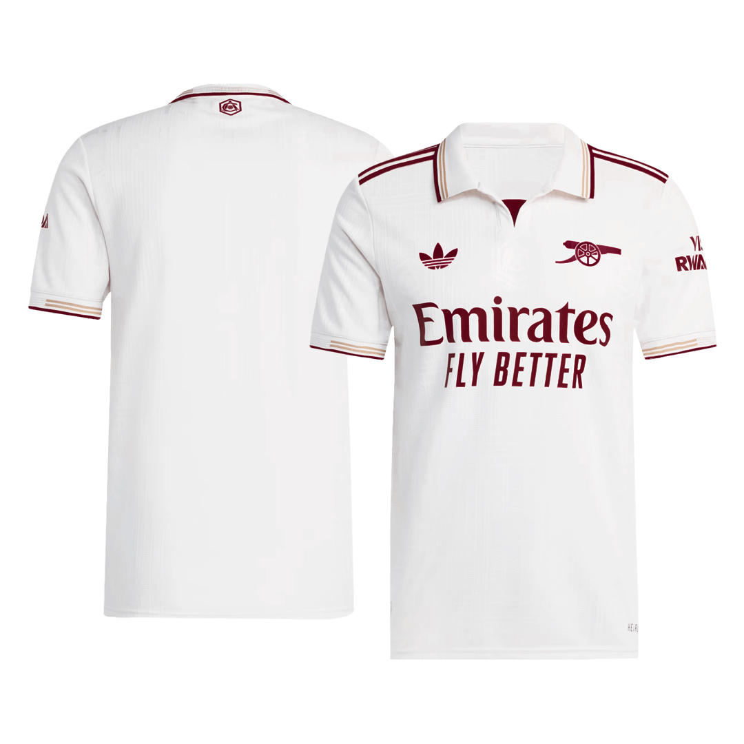 Authentic Arsenal Third Away Soccer Jersey 2025/26 White