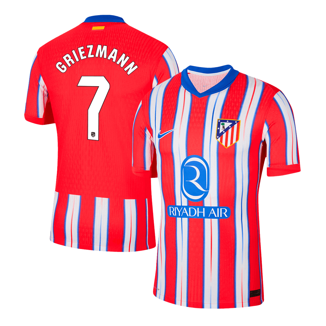 Authentic GRIEZMANN #7 Atletico Madrid Home Soccer Jersey 2024/25