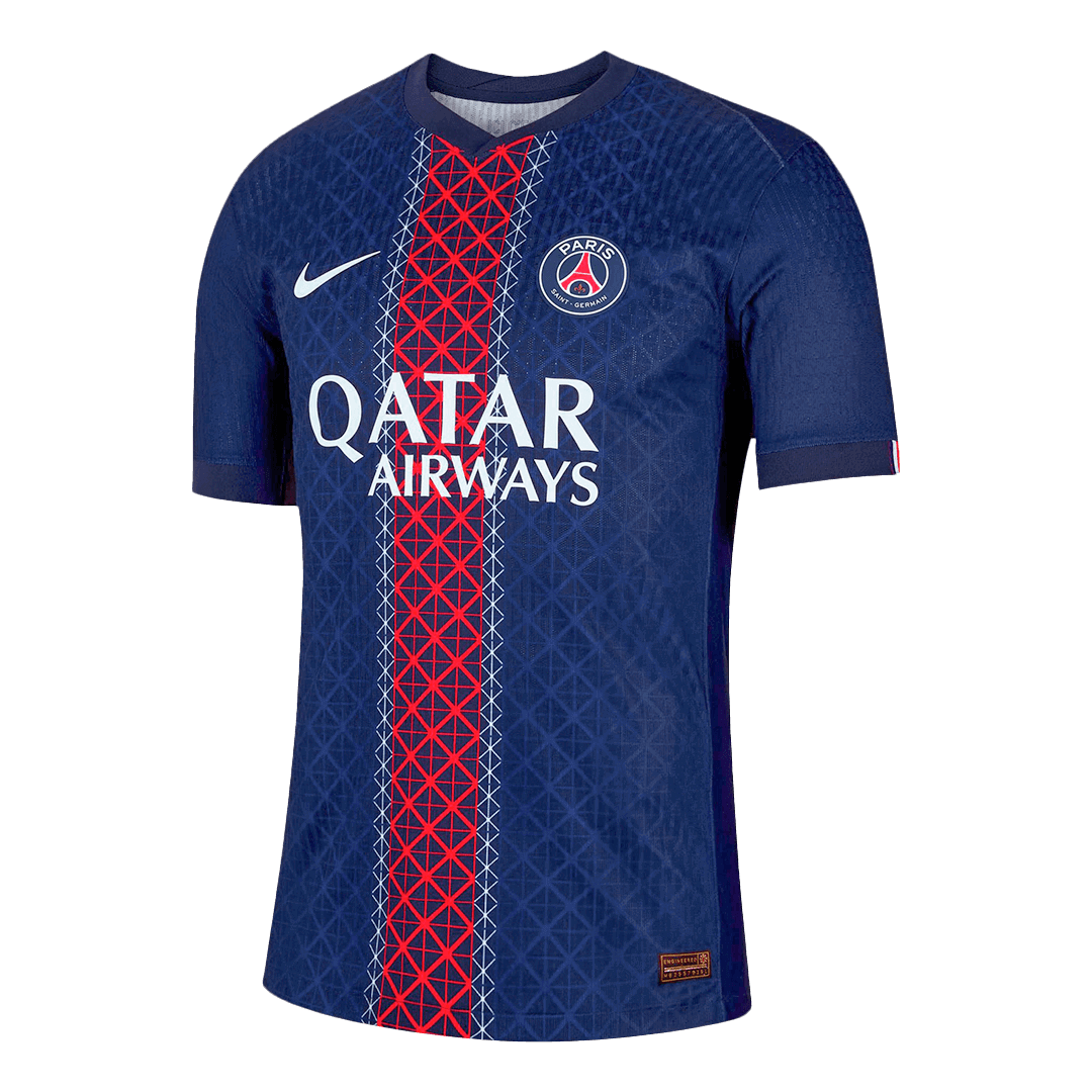 Authentic D.DOUÉ #14 PSG Home Soccer Jersey 2025/26 Navy