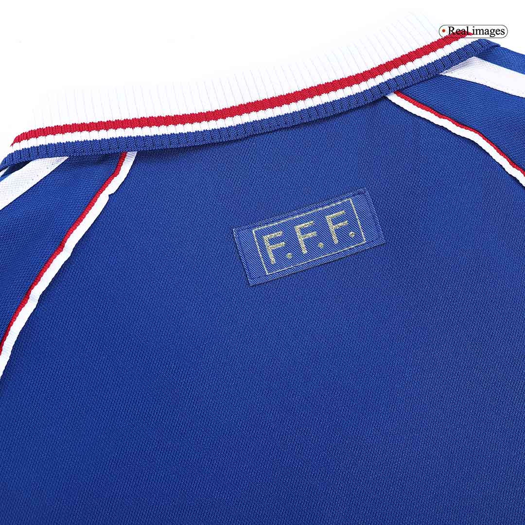 Retro 1998 France Home Soccer Jersey