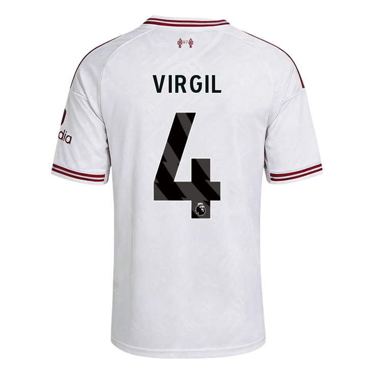 VIRGIL #4 Liverpool Away Soccer Jersey 2026/27 White