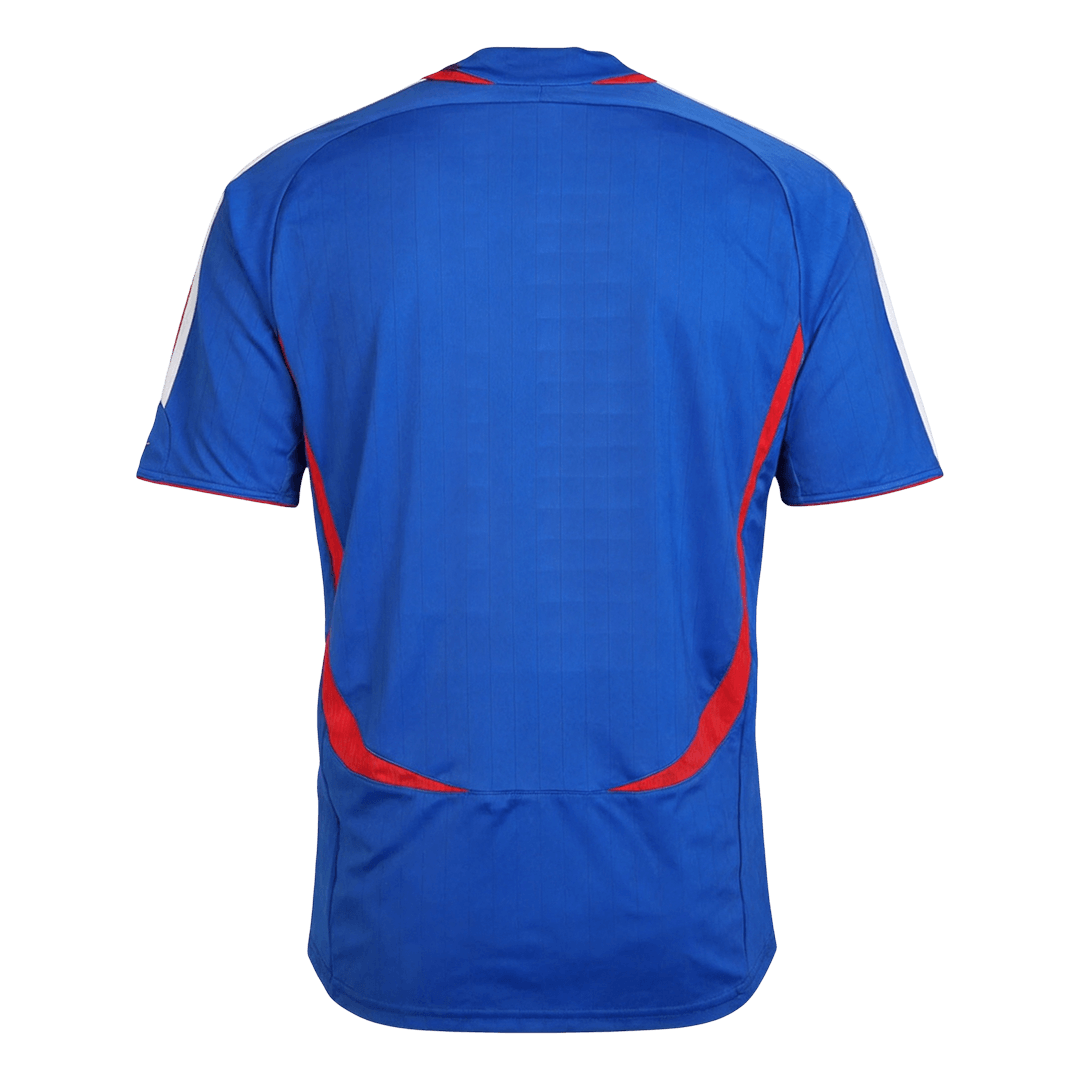 Men Retro Fan Version France Home Soccer Jersey World Cup 2006 Blue