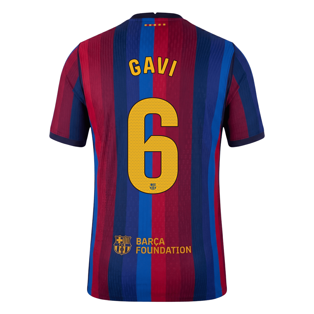 Authentic GAVI #6 Barcelona Home Soccer Jersey 2026/27