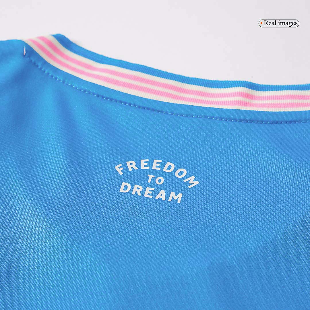 Inter Miami Third away Soccer Jersey Kit(Jersey+Shorts) 2025 Blue