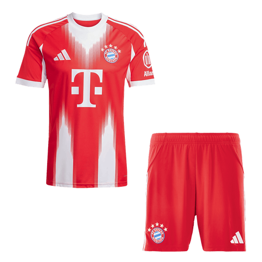 Bayern Munich Home Soccer Jersey Kit(Jersey+Shorts) 2025/26 Red