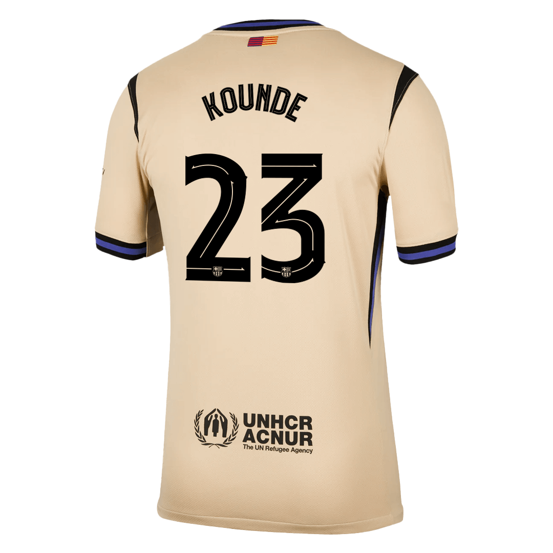 KOUNDE #23 Barcelona Away Soccer Jersey 2025/26