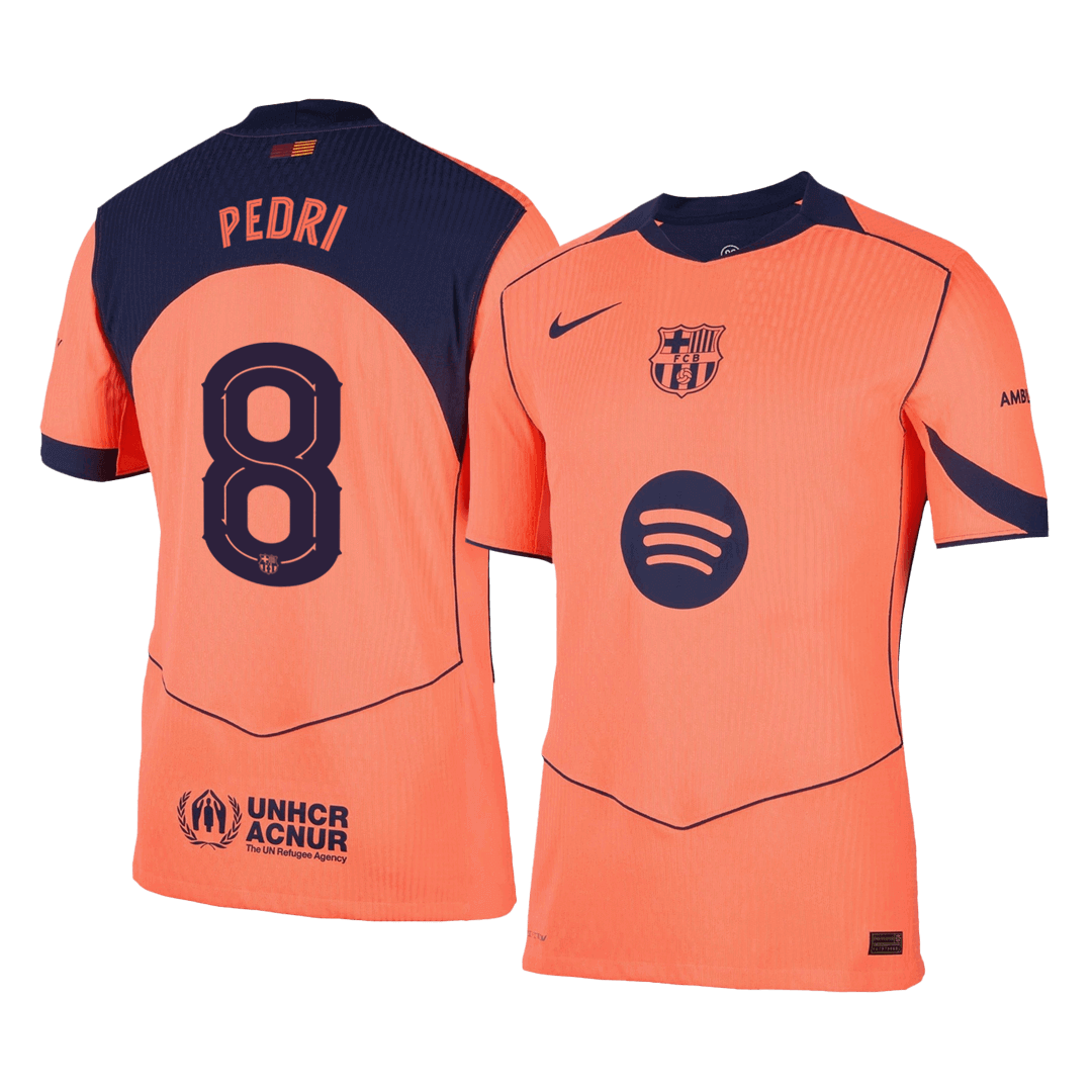 Authentic PEDRI #8 Barcelona Third Away Soccer Jersey 2025/26