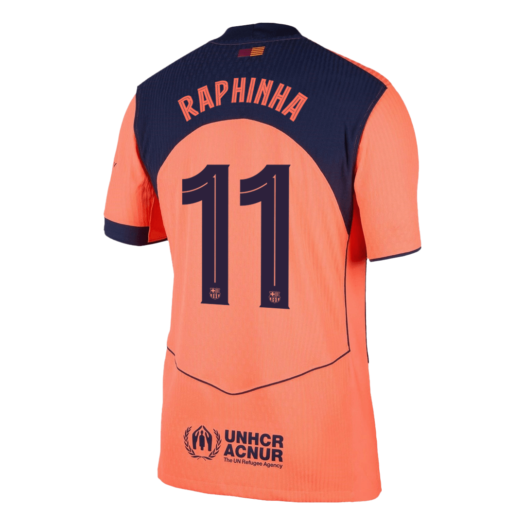 Authentic RAPHINHA #11 Barcelona Third Away Soccer Jersey 2025/26