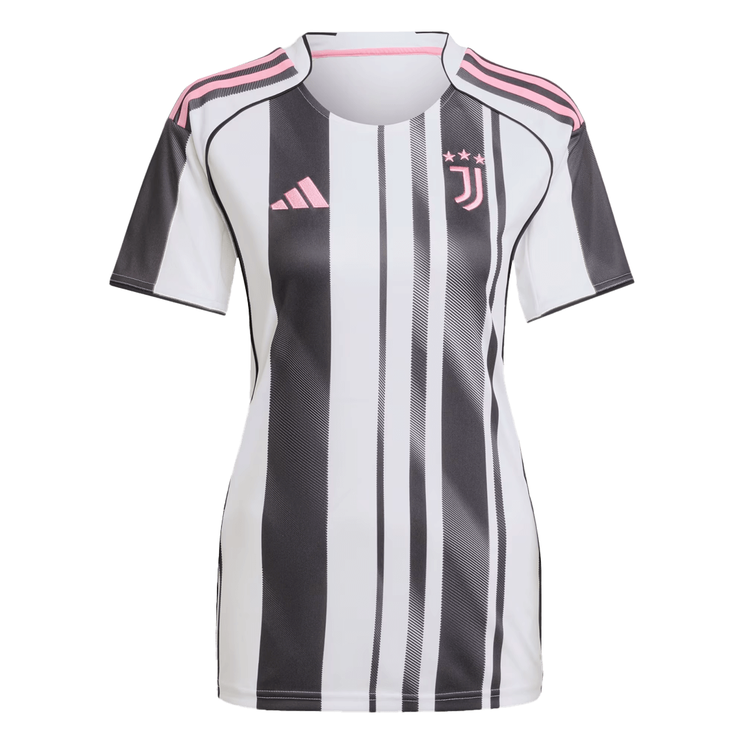 Women's Juventus Home Soccer Jersey 2025/26 Black&White