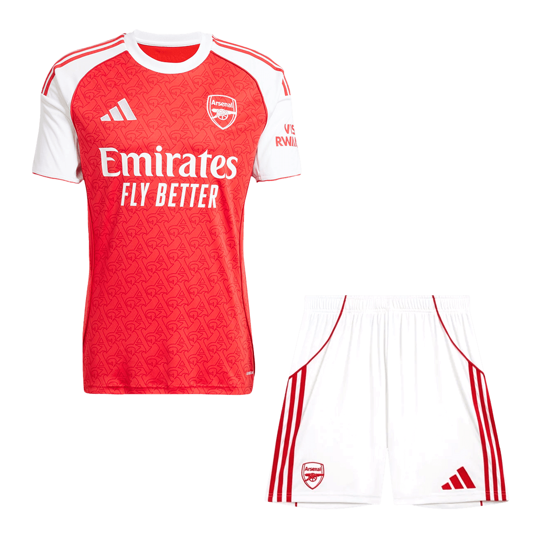 Arsenal Home Soccer Jersey Kit(Jersey+Shorts) 2025/26 Red