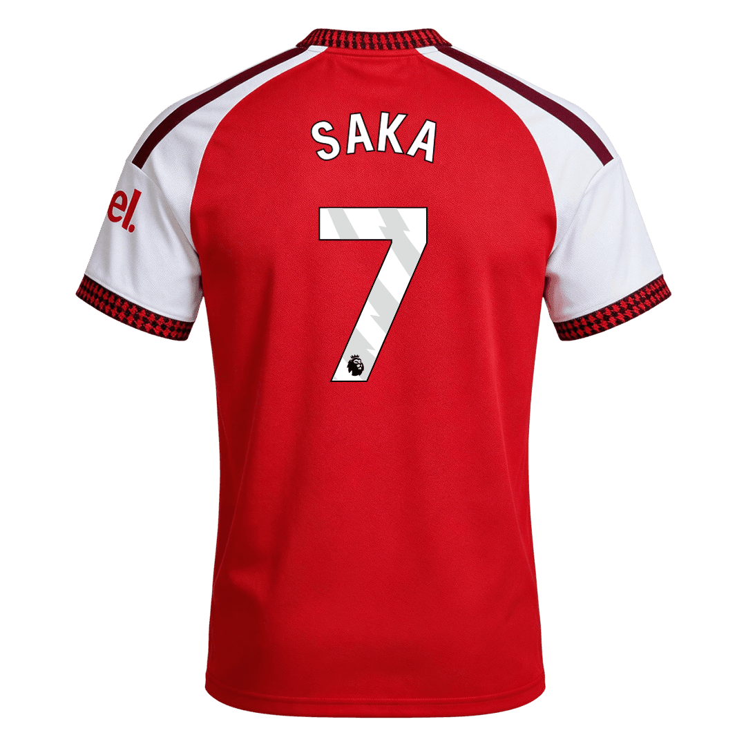 SAKA #7 Arsenal Home Soccer Jersey 26/27 Red