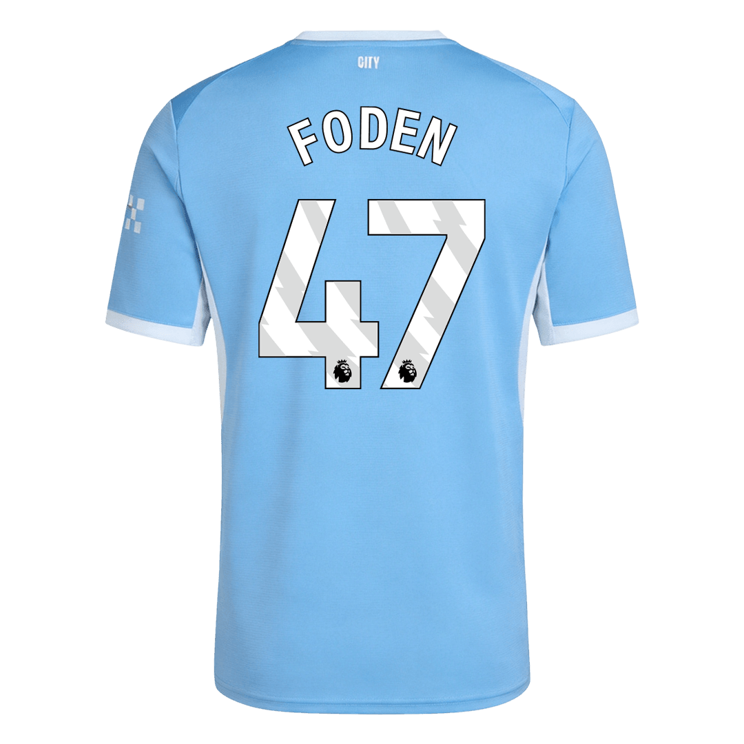 FODEN #47 Manchester City Home Football Shirt 26/27 Blue