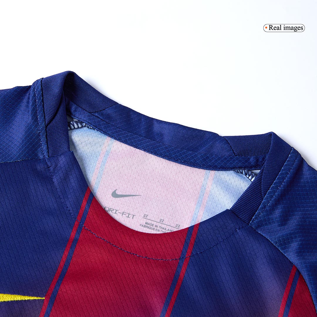 Kid's Barcelona Home Soccer Jersey Kit(Jersey+Shorts+Socks) 2025/26 Red&Blue