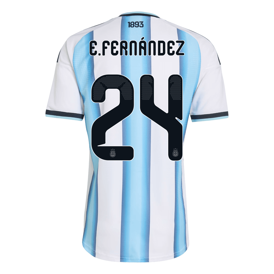 Authentic E. FERNÁNDEZ #24 Argentina Home Soccer Jersey 2026