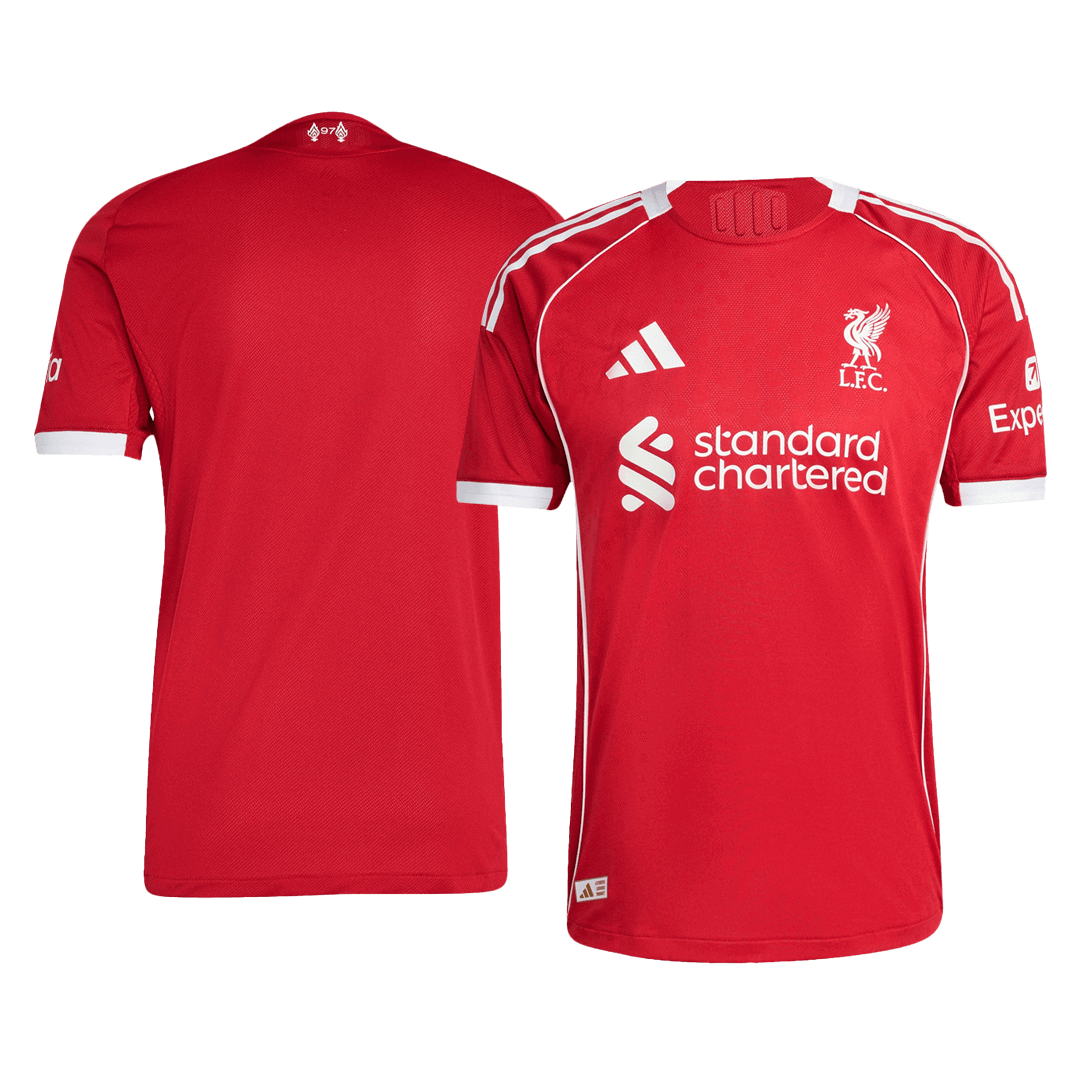 Authentic Liverpool Home Soccer Jersey 2025/26 Red