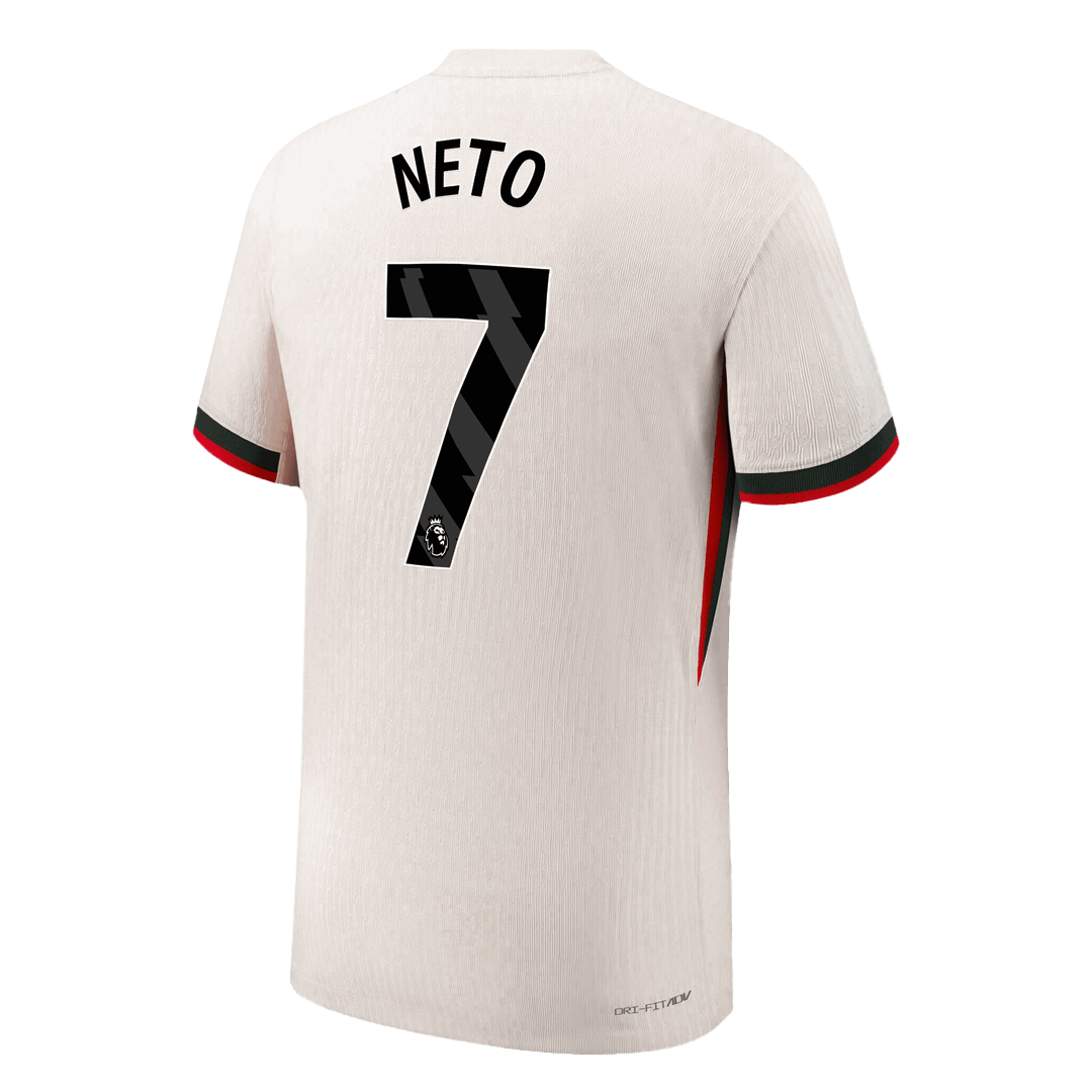 Authentic NETO #7 Chelsea Away Soccer Jersey 2025/26