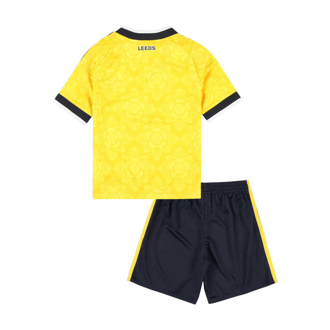 Kids Leeds United Away Soccer Jersey Kit (Jersey+Shorts) 2026/27 Yellow