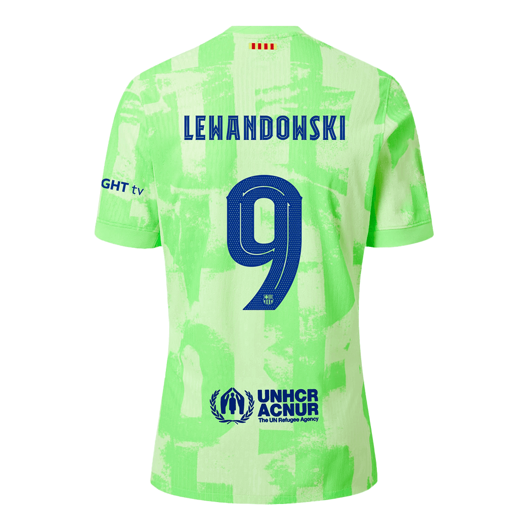 Authentic LEWANDOWSKI #9 Barcelona Third Away Soccer Jersey 2024/25 - UCL